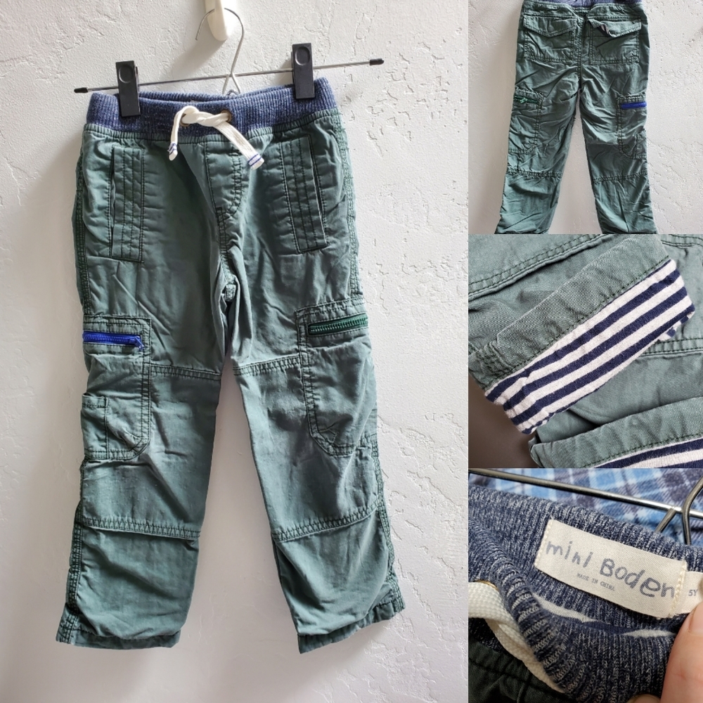 Mini Boden Lined Cargo Pants
